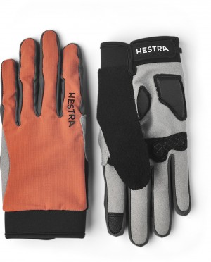 Bici & Mtb Hestra Bike Guard Long 5-finger Donna Arancioni | PXQO25830