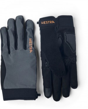 Bici & Mtb Hestra Bike Guard Long 5-finger Donna Charcoal | BVLM60374