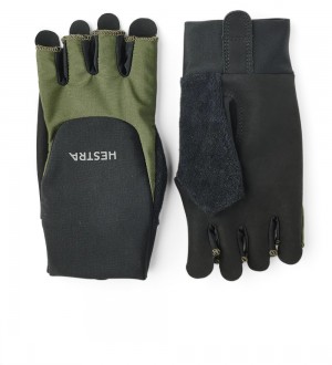 Bici & Mtb Hestra Sprint Corta 5-finger Donna Olive/Black | VCAS92184