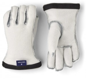Fodere & Interni Hestra Heli Ski Jr. Liner 5-finger Bambino Bianche | MDTK72130