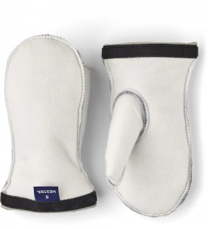 Fodere & Interni Hestra Heli Ski Jr. Liner Mitt Bambino Bianche | TFVI12869