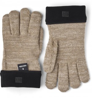 Fodere & Interni Hestra Monoknit Merino Liner Donna Beige | YWSU16053