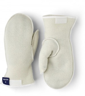 Fodere & Interni Hestra Pile Lining Mitt Uomo Bianche | ABWZ74968