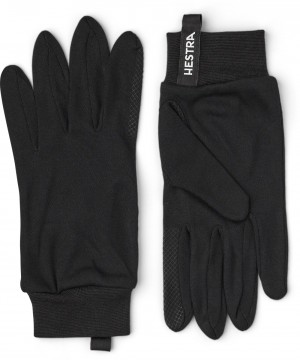 Fodere & Interni Hestra Silk Liner Touch Point Uomo Nere | EBQW53729