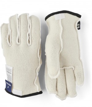 Fodere & Interni Hestra Wakayama Lana Vergine Liner 5-finger Donna Bianche | ZBDH94215