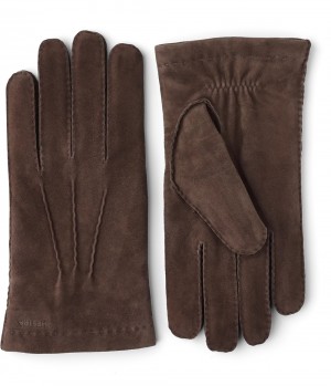 Guanti Scamosciati Hestra Arthur Uomo Marron | IEAN10934
