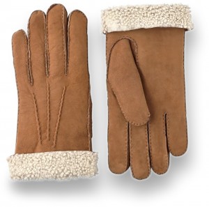 Guanti Scamosciati Hestra Lambskin Scamosciate Handsewn Uomo Cork | KHIX59342