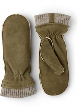 Guanti Scamosciati Hestra Nora Chamois Mitt Donna Loden | NFMB89120