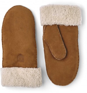 Guanti Scamosciati Hestra Sheepskin Mitt Donna Cork | FREY16758