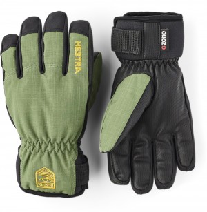 Guanti con dita Hestra Ferox Primaloft Bambino Verdi | CNZE48601