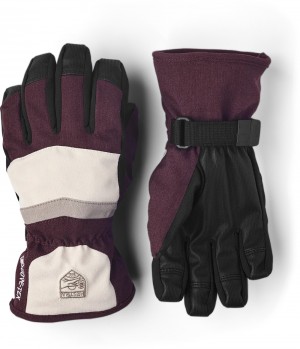 Guanti con dita Hestra GORE-TEX Atlas Jr. Bambino Bordeaux | JAZN85710