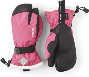 Guanti con dita Hestra Gauntlet CZone Jr. 3-finger Bambino Fucsia | UBES24185