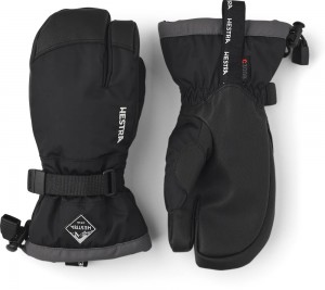 Guanti con dita Hestra Gauntlet CZone Jr. 3-finger Bambino Nere | RFAZ86745