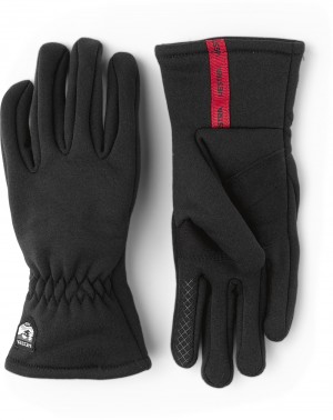 Guanti con dita Hestra Touch Point Fleece Liner Jr. Bambino Nere | LVBA09451