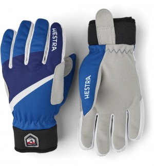 Guanti con dita Hestra Tracker Bambino Blu | IVDZ13476