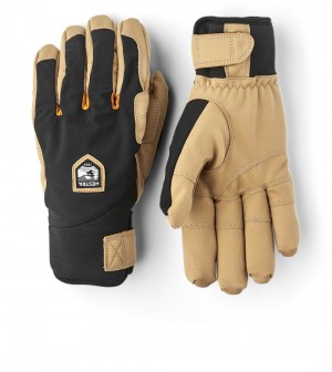 Guanti da arrampicata Hestra Ergo Grip Vektor Uomo Nere | DRZC96154