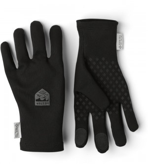 Guanti da corsa Hestra Infinium Stretch Liner Light Uomo Nere | YVKU56947