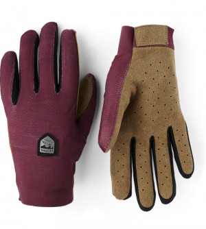 Guanti da corsa Hestra Ventair Long 5-finger Uomo Rosse Scuro | RZCO49736