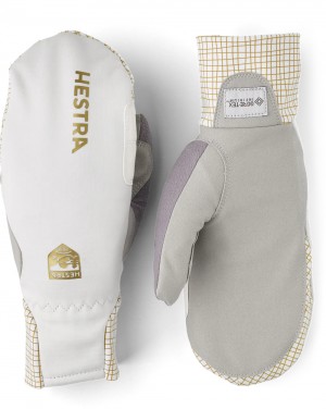 Guanti da corsa Hestra W.S. Breeze Mitt Donna Bianche | TMFZ65421