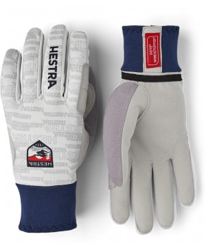 Guanti da corsa Hestra Windstopper Active Grip Uomo Bianche | ZGQB64257