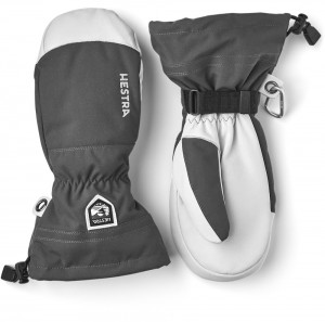 Guanti da sci Hestra Army Pelle Heli Ski Mitt Uomo Grigie | UZVS37056
