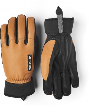 Guanti da sci Hestra Army Pelle Lana Vergine Terry Donna Cork | XDYU45670