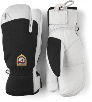 Guanti da sci Hestra Army Pelle Patrol 3-finger Donna Nere | LRYW65428