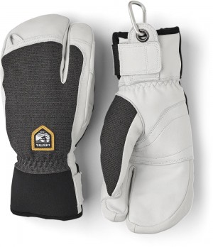 Guanti da sci Hestra Army Pelle Patrol 3-finger Donna Charcoal | ISQM91326