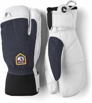 Guanti da sci Hestra Army Pelle Patrol 3-finger Donna Blu Marino | VTCW58701
