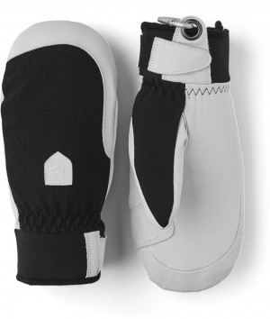 Guanti da sci Hestra Army Pelle Patrol Female Mitt Donna Nere | ZCJY87146