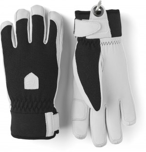 Guanti da sci Hestra Army Pelle Patrol Female Donna Nere | QIUC74926