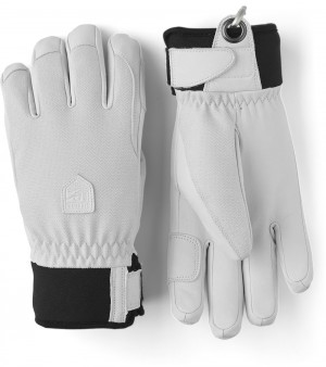 Guanti da sci Hestra Army Pelle Patrol Female Donna Grigie | TPRO09537