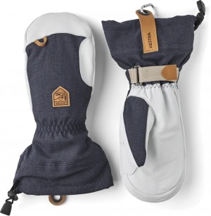 Guanti da sci Hestra Army Pelle Patrol Gauntlet Mitt Uomo Blu Marino | BCQY64053