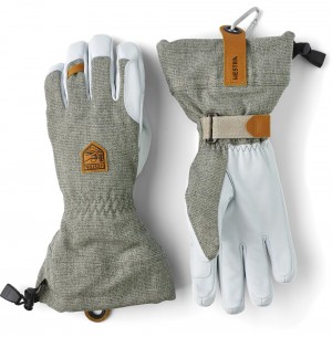 Guanti da sci Hestra Army Pelle Patrol Gauntlet Uomo Grigie Chiaro | ONUL42801