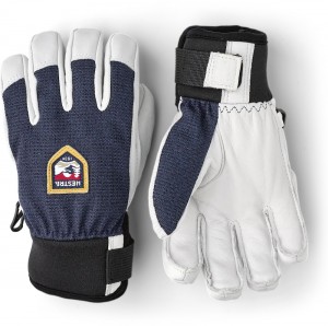 Guanti da sci Hestra Army Pelle Patrol Jr. Bambino Blu Marino | LNFO14893