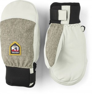 Guanti da sci Hestra Army Pelle Patrol Jr. Mitt Bambino Grigie Chiaro | EASZ21936