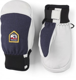 Guanti da sci Hestra Army Pelle Patrol Jr. Mitt Bambino Blu Marino | XMOL86574