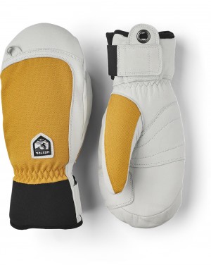 Guanti da sci Hestra Army Pelle Patrol Mitt Uomo Senape | WLIJ71362