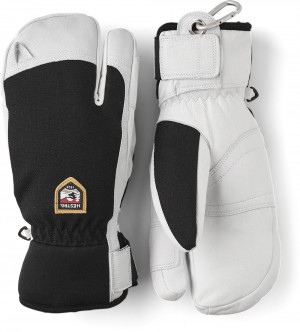 Guanti da sci Hestra Army Pelle Patrol Uomo Nere | YXUI46851
