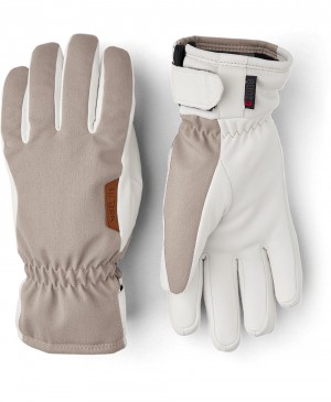 Guanti da sci Hestra CZone Primaloft Inverno Donna Beige | LKFN72043