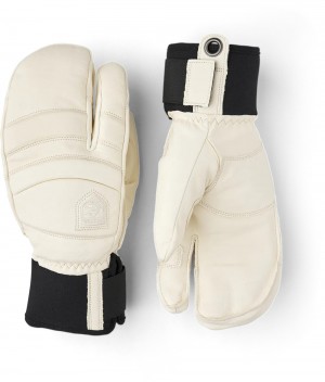 Guanti da sci Hestra Fall Line 3-finger Uomo Bianche | ARWO40591