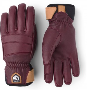Guanti da sci Hestra Fall Line Donna Bordeaux | CKIN95083