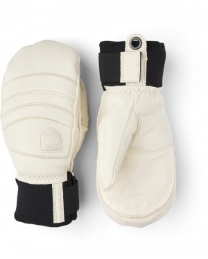 Guanti da sci Hestra Fall Line Mitt Donna Bianche | XTGQ86915