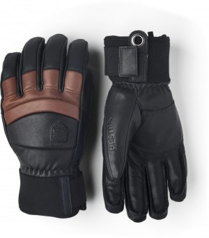 Guanti da sci Hestra Fall Line Uomo Navy/Brown | TIBJ75810