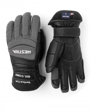 Guanti da sci Hestra GSL Race Comp Uomo Black/White | ZYBT98054