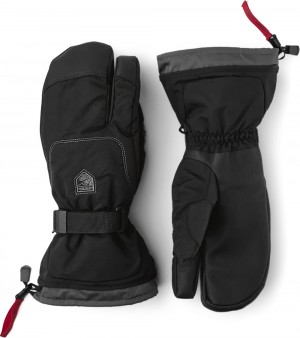 Guanti da sci Hestra Gauntlet Sr. 3-finger Donna Nere | VQBI67218