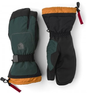 Guanti da sci Hestra Gauntlet Sr. 3-finger Donna Verdi | KZBM84679