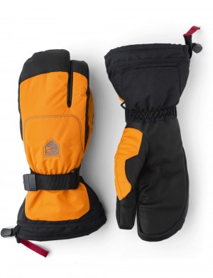 Guanti da sci Hestra Gauntlet Sr. 3-finger Donna Arancioni | EGWD17896