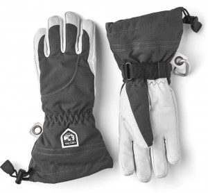 Guanti da sci Hestra Heli Ski Female Donna Grey/White | KVWO84156