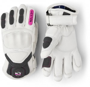 Guanti da sci Hestra Impact Racing Jr. Bambino Bianche | DIZX45980
